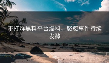 不打烊黑料平台爆料，怒怼事件持续发酵